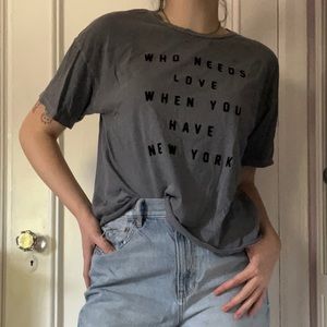 Cute and Cozy New York Slogan Graphic Tee!